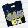 1006 - BAT BOY WINGS - APPLIQUE CHILD SHIRT
