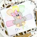1479 - GIRL TURKEY WITH BOW | SKETCH CHILD SHIRT