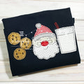 1919 - COOKIES AND MILK SANTA - APPLIQUE CHILD SHIRT