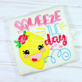 2114 - SQUEEZE THE DAY - APPLIQUE CHILD SHIRT