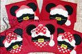 2220 - MR MOUSE SANTA EARS - APPLIQUE CHILD SHIRT