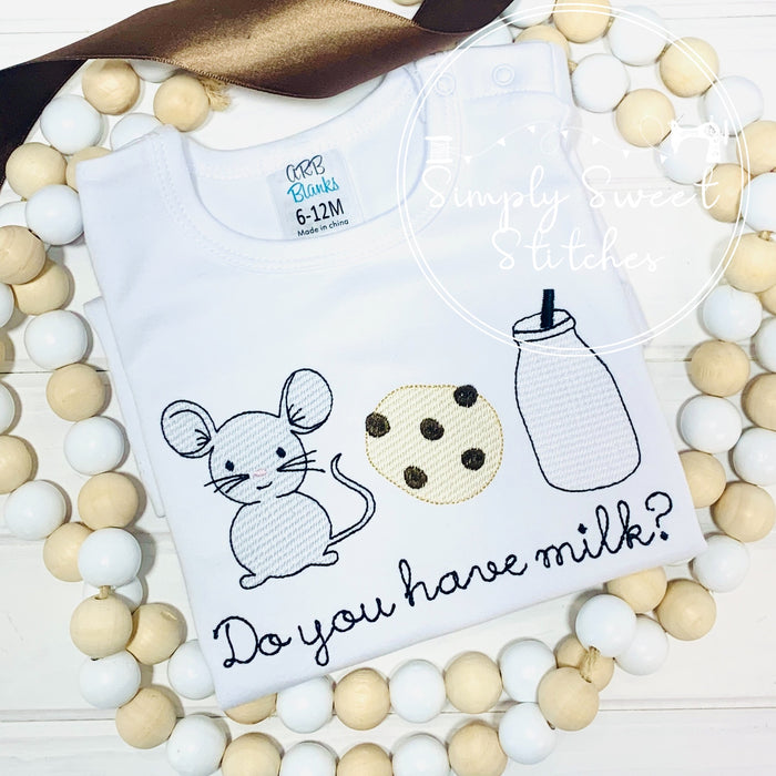2256 - IF YOU GIVE A MOUSE A COOKIE - SKETCH CHILD SHIRT