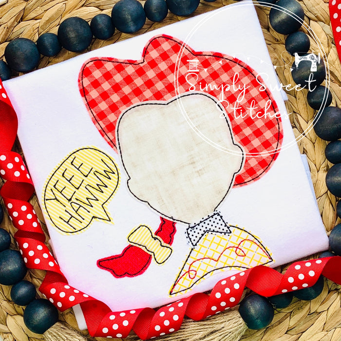 2312 - COWGIRL JESSIE - APPLIQUE CHILD SHIRT