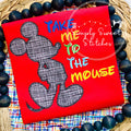 2318 - MR MOUSE SILHOUETTE - APPLIQUE CHILD SHIRT