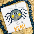 2341 - BOY SPIDER IN WEB - APPLIQUE CHILD SHIRT
