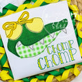 2344 - CHOMP CHOMP ALLIGATOR FACE - APPLIQUE CHILD SHIRT