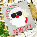 2390 - PEACE OUT SANTA CLAUS - APPLIQUE CHILD SHIRT