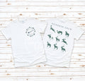 2394 - REINDEER CREW POCKET & BACK - HEAT PRESS CHILD SHIRT