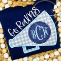 2416 - RAMS MEGAPHONE - APPLIQUE CHILD SHIRT