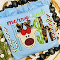 2432 - MERRY AND BRIGHT - APPLIQUE CHILD SHIRT