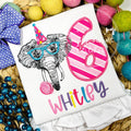 2513 - BUBBLEGUM ELEPHANT BIRTHDAY NUMBER - SKETCH CHILD SHIRT