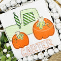 2590 - PUMPKIN TRACTOR - APPLIQUE CHILD SHIRT