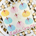 2602 - PUMPKINS WITH BOW - SKETCH CHILD SHIRT