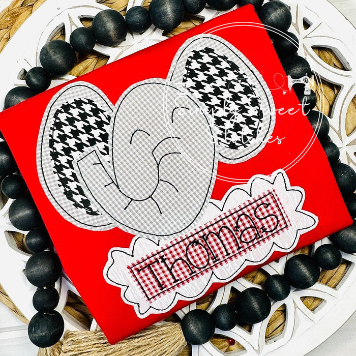 2615 - BOY ELEPHANT - APPLIQUE CHILD SHIRT