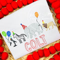 2624 - BIRTHDAY ZOO ANIMALS - SKETCH CHILD SHIRT