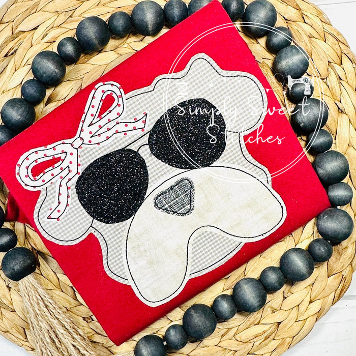 2646 - BULLDOG BEAN - APPLIQUE CHILD SHIRT