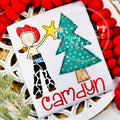 2672 - JESSE CHRISTMAS TREE - APPLIQUE CHILD SHIRT