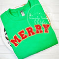 2778 - MERRY FAUX CHENILLE | ADULT SWEATSHIRT