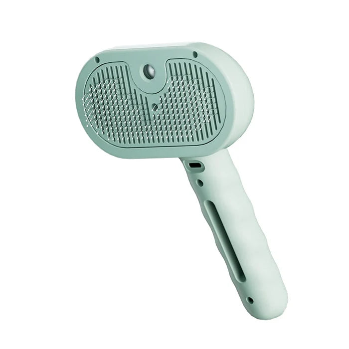 3-in-1 Steam Brush for Dogs and Cats with Automatic Cleaning Button