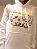Crush Stacked Stencil Hood - Original Logo - White