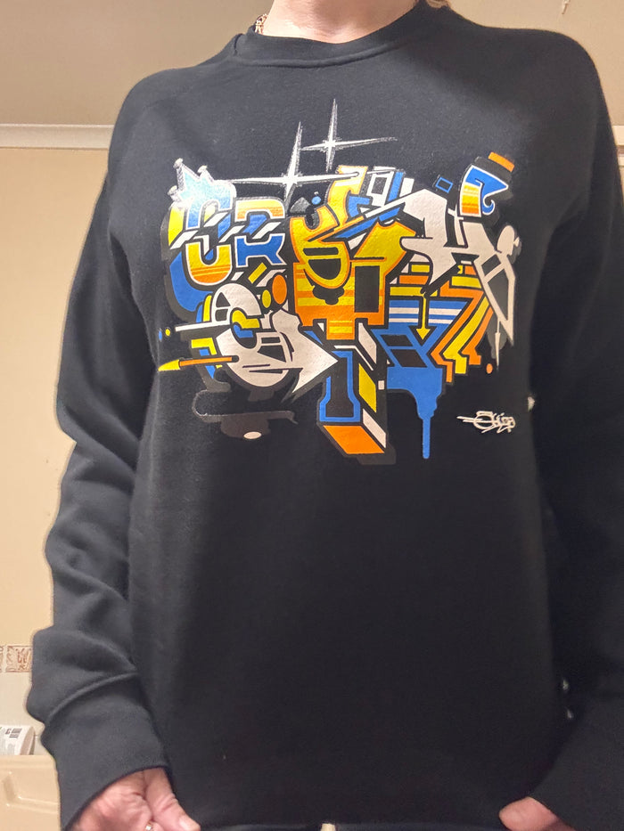 Crush City X Akuzer Supply Crew Neck - Black