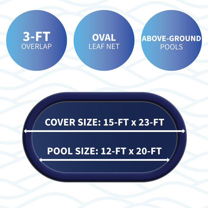 Above Ground Pool Leaf Net Cover