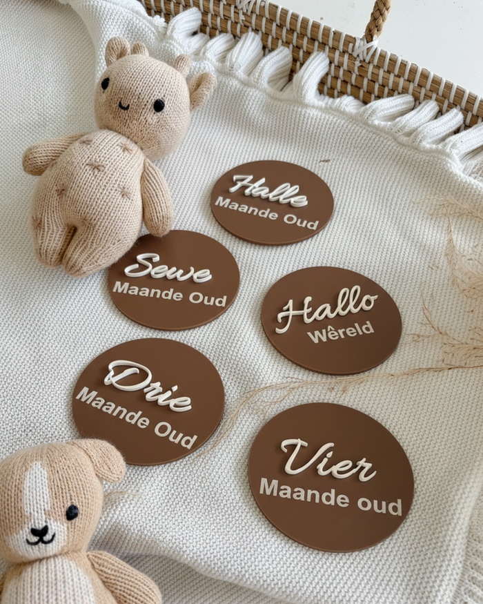 Acrylic Baby Milestone Card Set