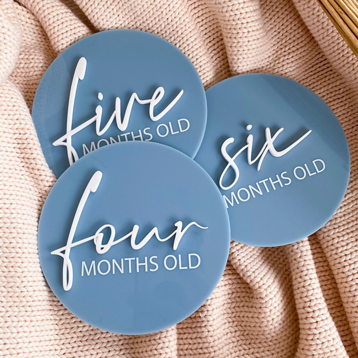 Acrylic Baby Milestone Card Set
