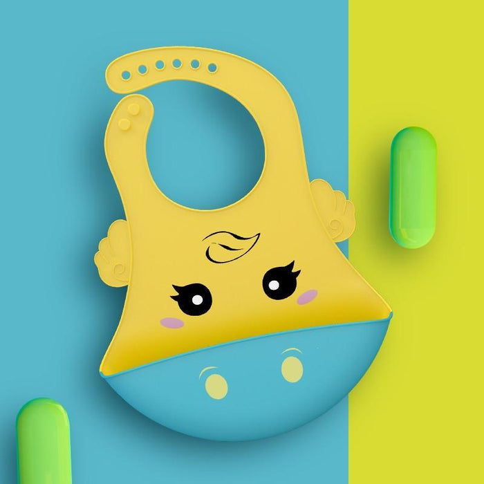 Adjustable Silicone Baby Bib – Multiple Designs