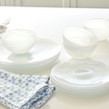 Alabaster White Dinner Set- | Mariposa