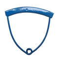 Curved-grip handle for attaching to hammer for hammer throw events.