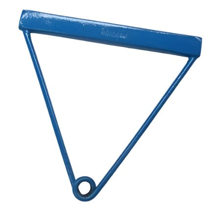 Straight-grip handle for attaching to hammer for hammer throw events.