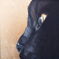 Ashley Corbello - 6"x 6" Woodblock Print - 'Black Cat' #82