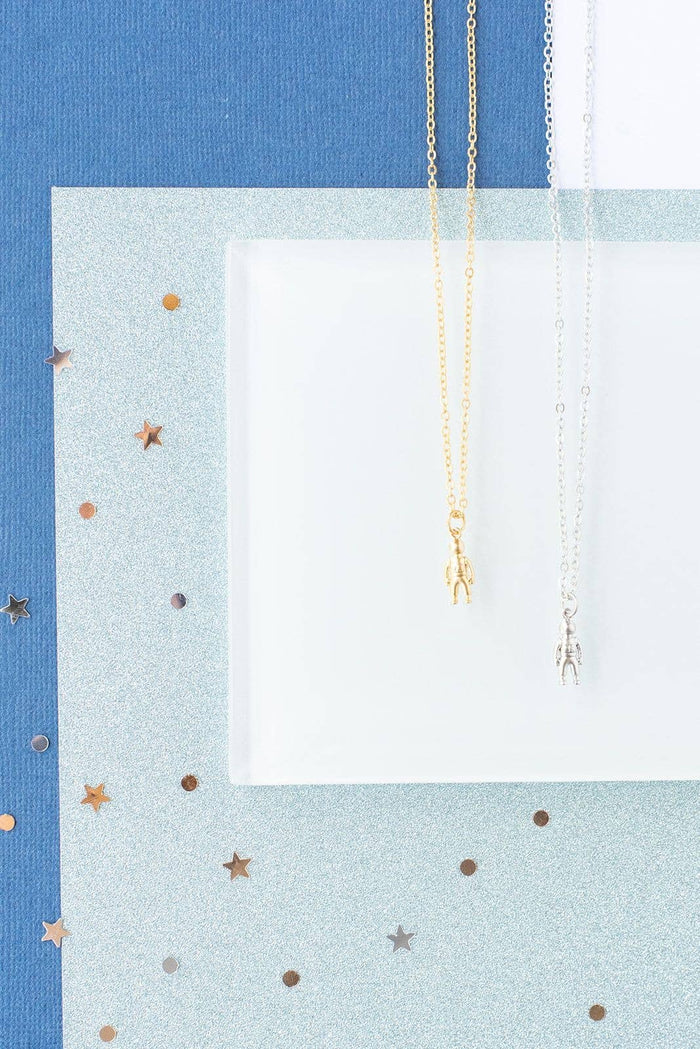 Astronaut Charm Dainty Necklace