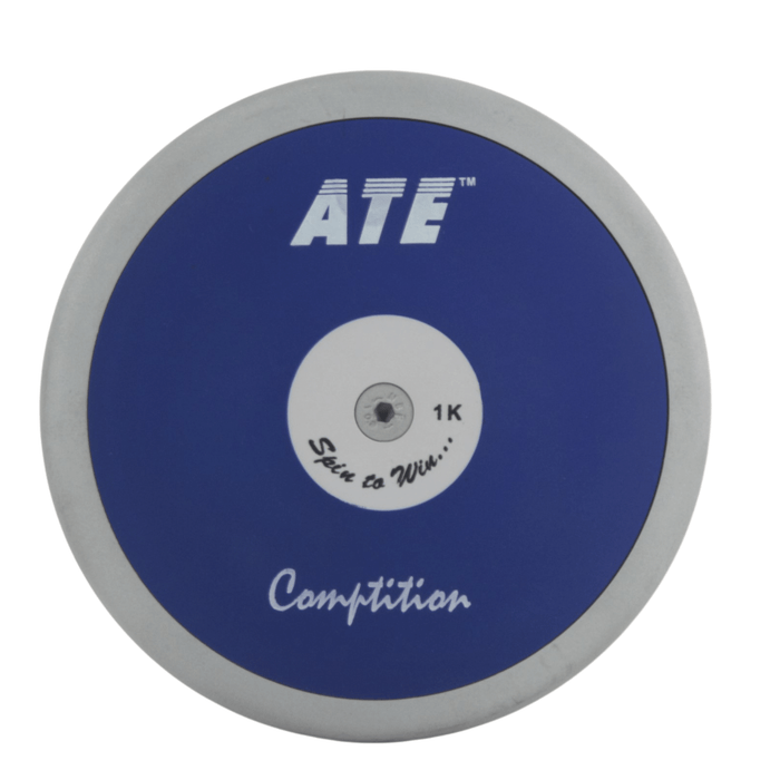 Competition ATE 1kg Blue Discus | Blue side plates with grey Terragrip rim