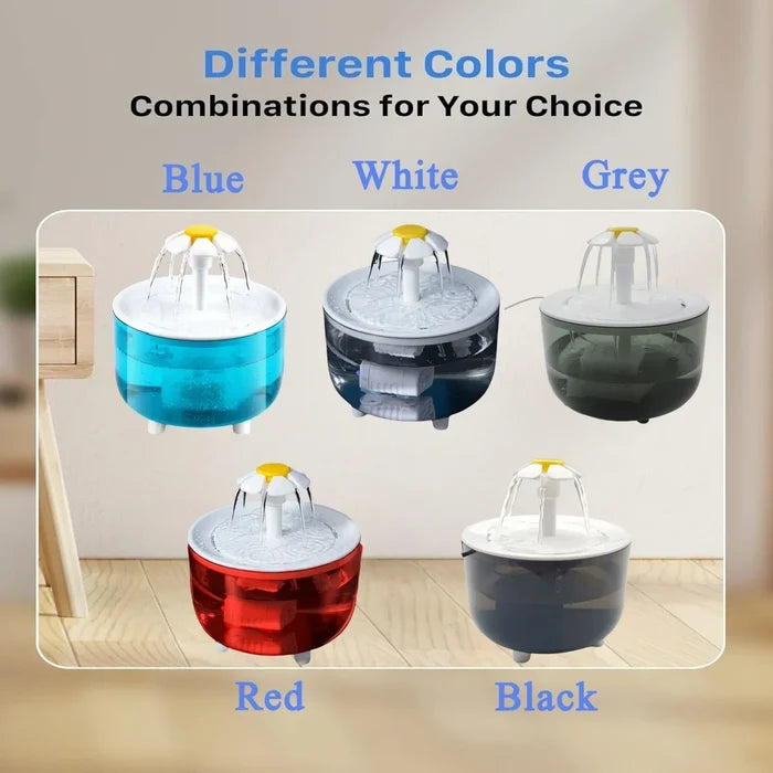 Automatic Pet Water Fountain – Ultra-Quiet USB Drink Dispenser with 4 Replacement Filters