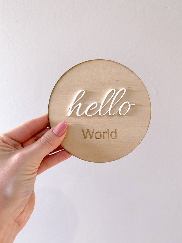 Baby Milestone Wooden Disc Set