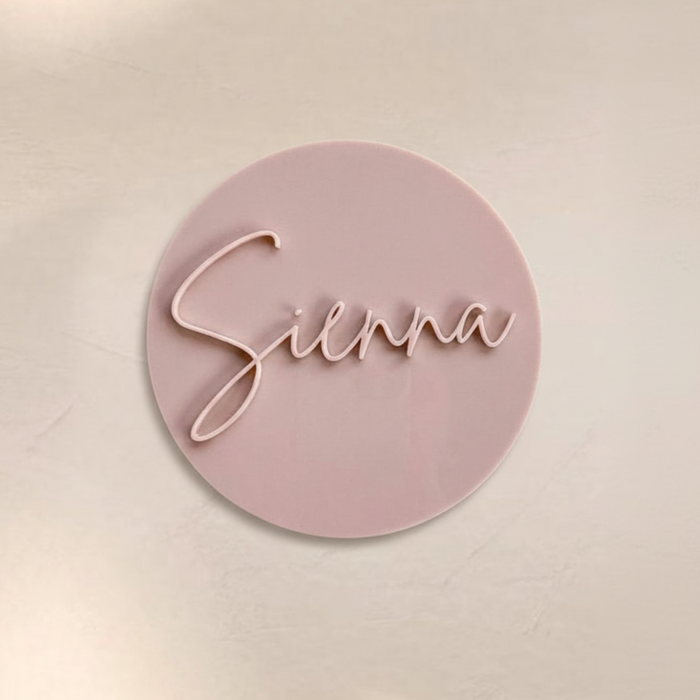 Baby Name Announcement Discs