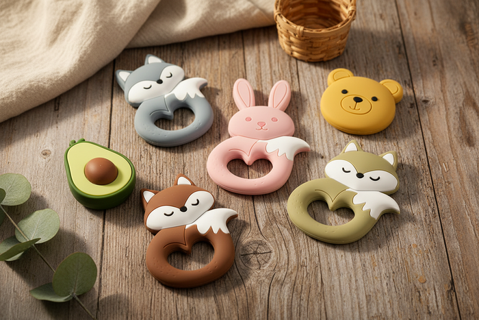 Baby Silicone Teethers – Bright Earthy Cover