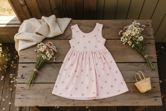 Daisy Twirl Dress – Earthy Cover