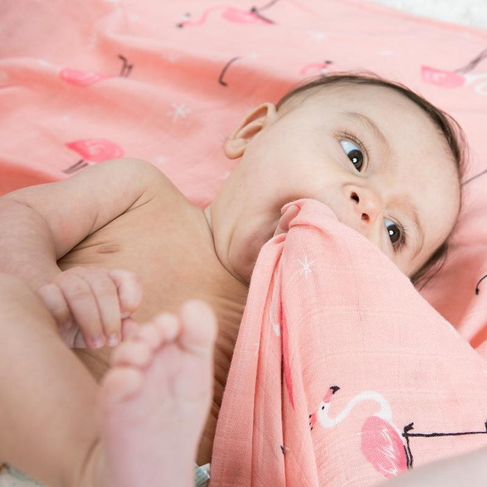 Bamboo Cotton Baby Swaddle Blanket — Soft, Breathable & Multi-Use - Multiple Designs