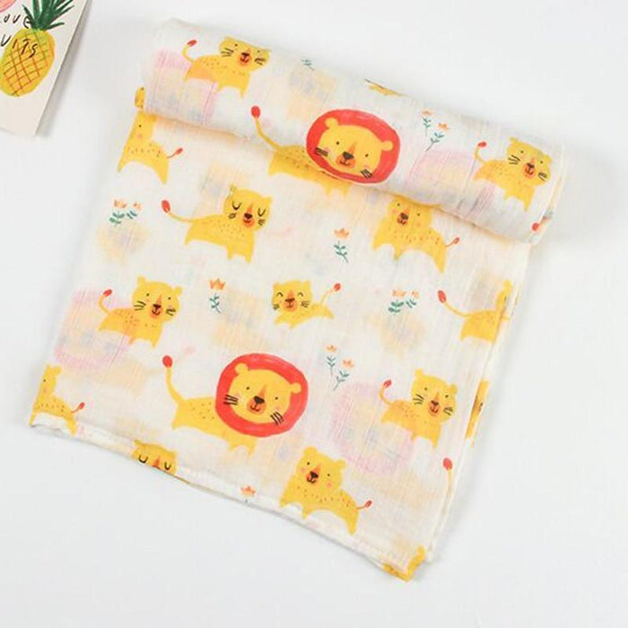 Bamboo Cotton Baby Swaddle Blanket — Soft, Breathable & Multi-Use - Multiple Designs