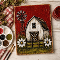 Barn with Windmill