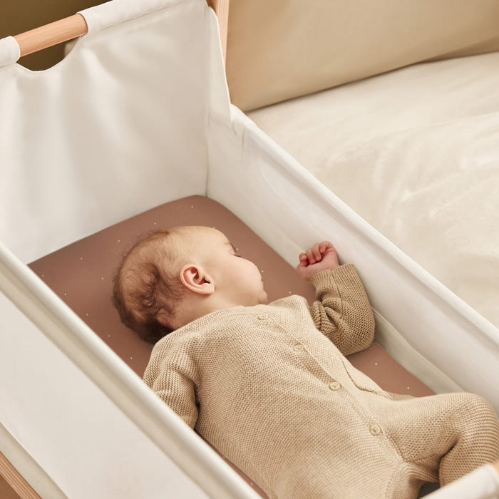 Snuz US Fitted Sheets Bassinet 2 Pack Fitted Sheets - Blush Dot Bassinet 2 Pack Fitted Sheets - Blush Dot