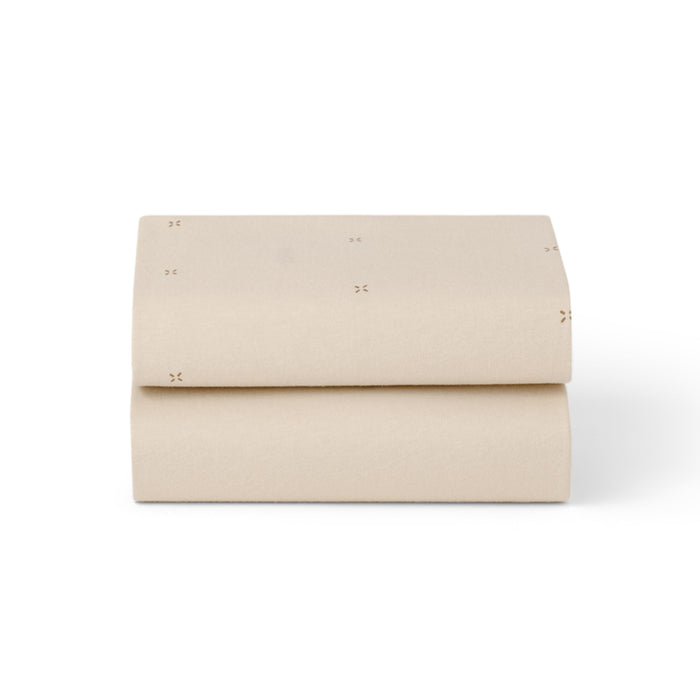 Snuz US Fitted Sheets Bassinet 2 Pack Fitted Sheets - Cashmere Cross Bassinet 2 Pack Fitted Sheets - Cashmere Cross