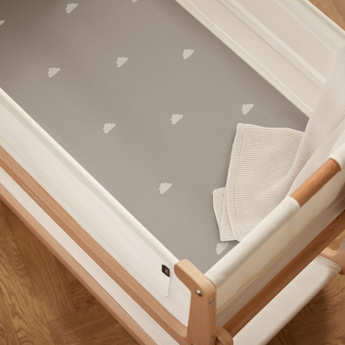 Snuz US Fitted Sheets Bassinet 2 Pack Fitted Sheets - Gray Cloud Bassinet 2 Pack Fitted Sheets - Gray Cloud