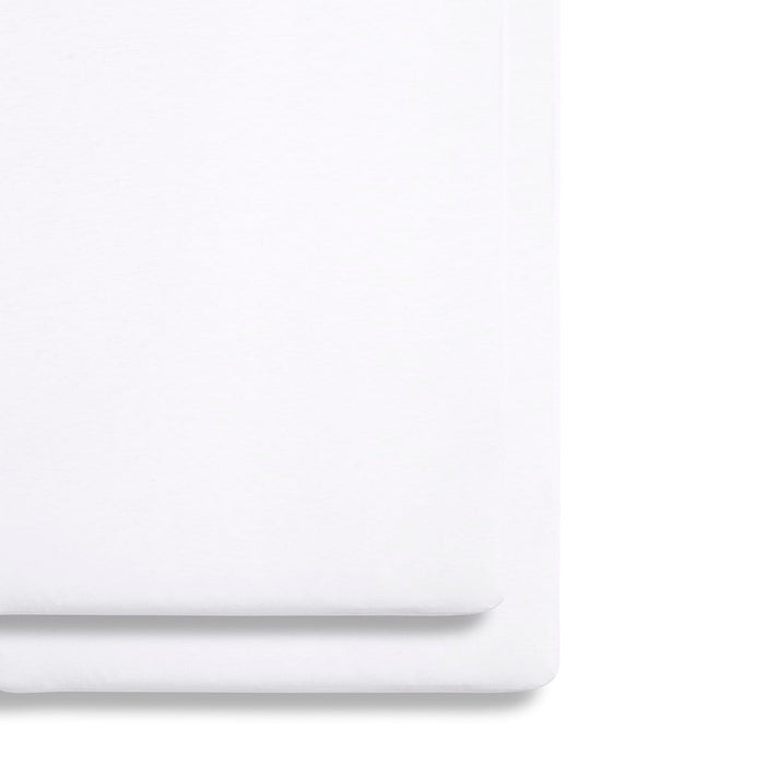 Snuz US Fitted Sheets Bassinet 2 Pack Fitted Sheets - White Bassinet 2 Pack Fitted Sheets - White