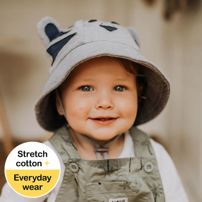 Bedhead Toddler Kids Bucket Hat UPF50+ - Tiger Grey Marle