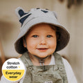 Bedhead Toddler Kids Bucket Hat UPF50+ - Tiger Grey Marle