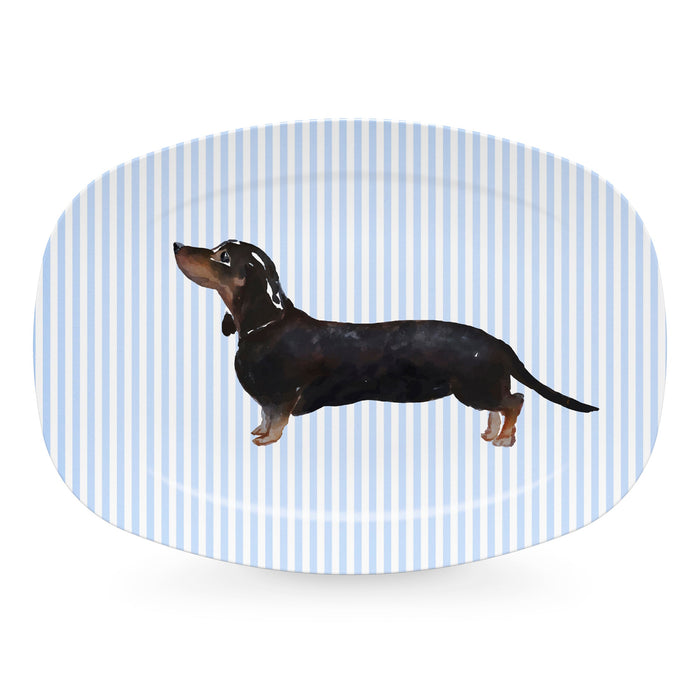 Best Friends Black & Tan Dachshund Platter- | Mariposa